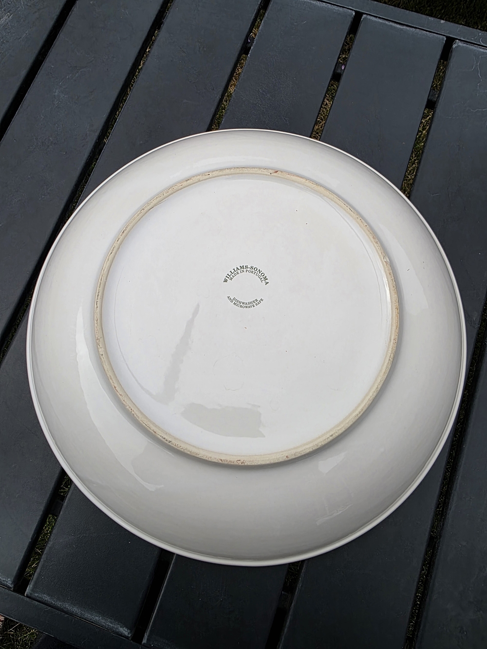 Williams Sonoma Culinary Herbs Pasta Serving Bowl 13 in Made in Portugal - Picture 5 of 6